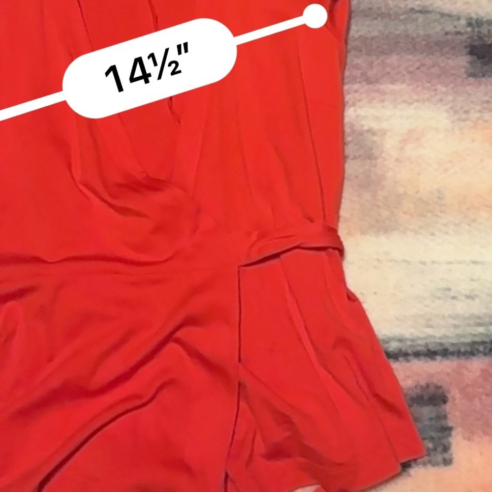 Red Wrap Top - Picture 8 of 8